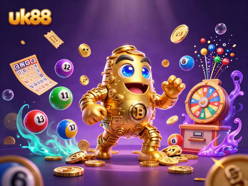 Engage with uk88's thrilling lottery experience featuring dynamic characters and exciting game elements.