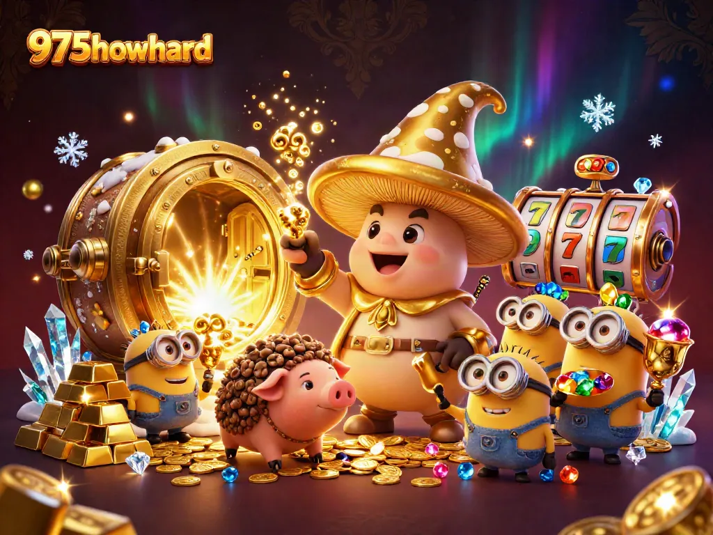 Experience winning excitement at 975howard with a whimsical 3D casino scene filled with treasures and magic.